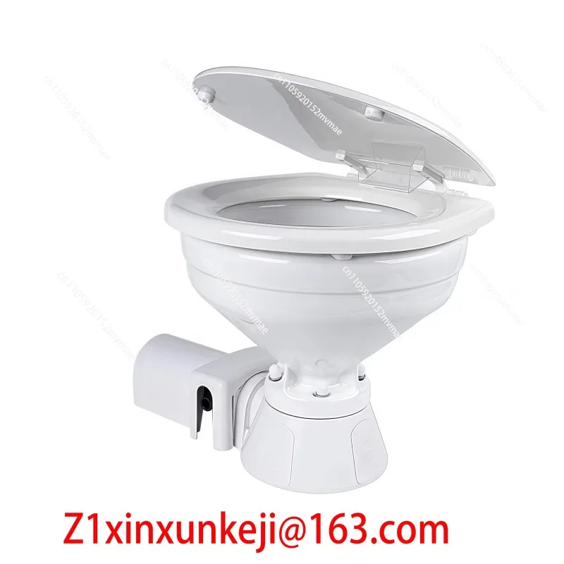 Marine Electric Toilet 12V 24V Compact Boat RV Toilet with Macerator Pump
