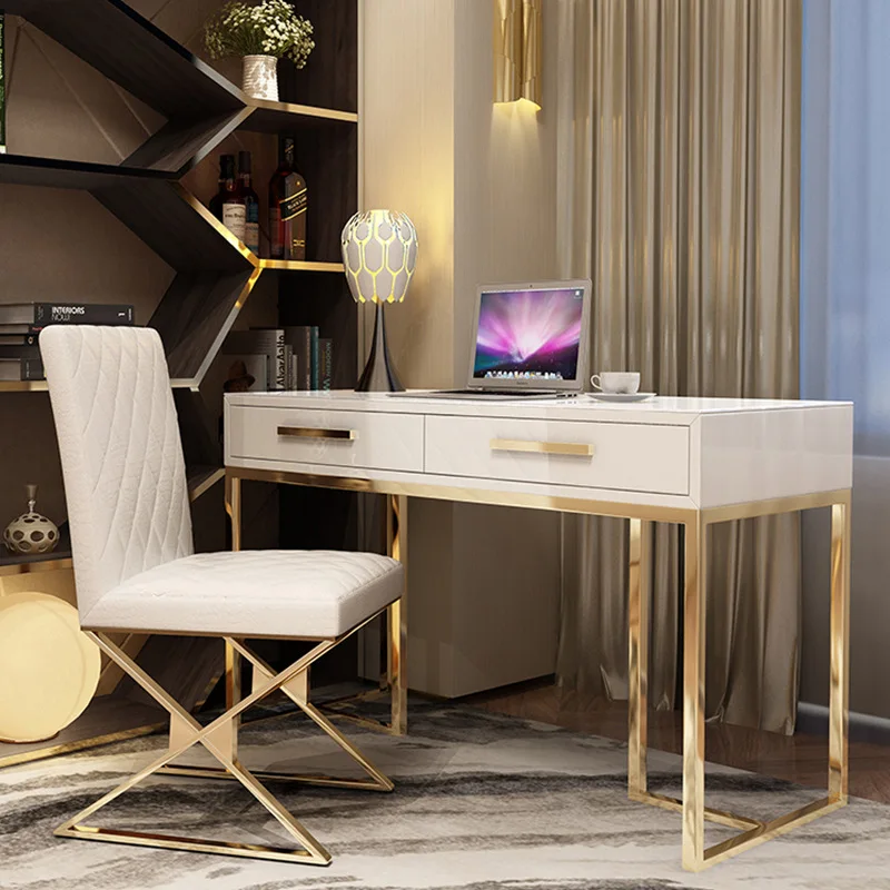 

Light luxury computer desk Children's desk Children's environmental protection desk Hotel engineering table High-end light luxur
