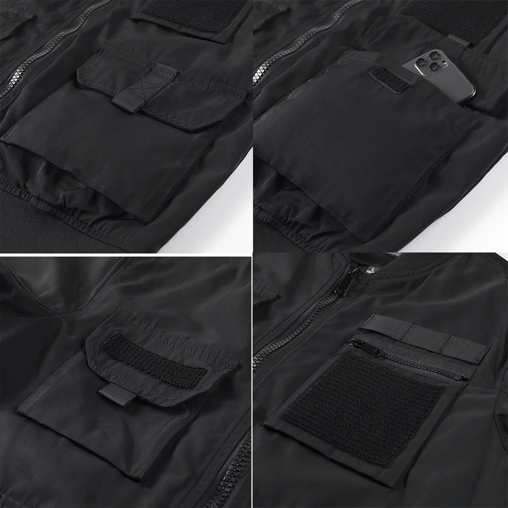 Winddicht Waterdichte Multi-Pocket Velcro Top Multi-Functionele Off-Road Outdoor Nieuwe Trend Mode Tactische Fietsjas Voor Heren