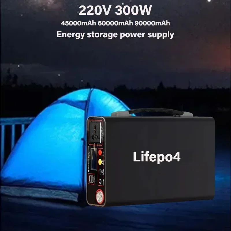 Corean-外部バッテリー220V, 300W, 90Ah, 45Ah,家庭用,屋外,キャンプ,LiFePo4,ラップトップ,卸売