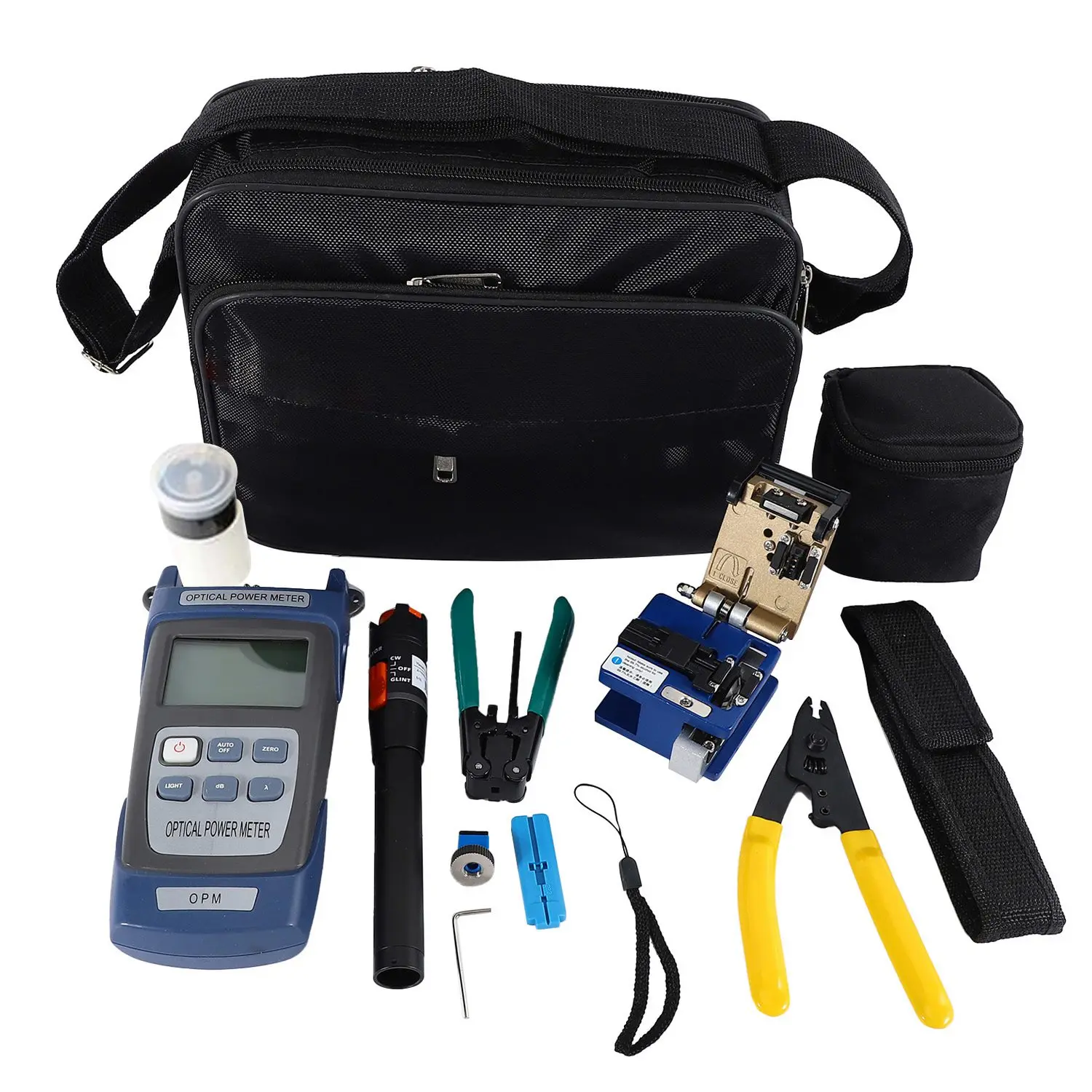 

Ftth Fiber Cold Connection Tool Power Meter Visual Fault Locator Fiber Cleaver Optical Fiber Tool Kits