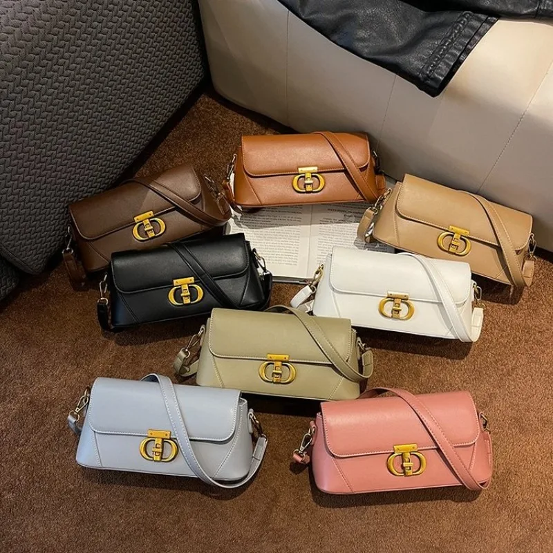 

Женская классическая сумка-мессенджер, роскошная дизайнерская сумка для подгузников, элегантная кожаная сумка, вместительная сумка через плечо, простая модель