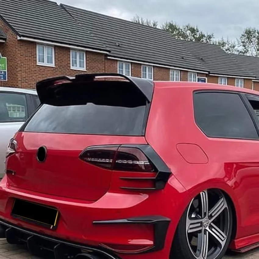 Für VW Golf 7 MK7 GTI R Oettinger 2013-2019 Auto Top Schwanz Flügel Festen Wind Spoiler Hinten Stamm dach Sport Spoiler Flügel Styling – Detail 4