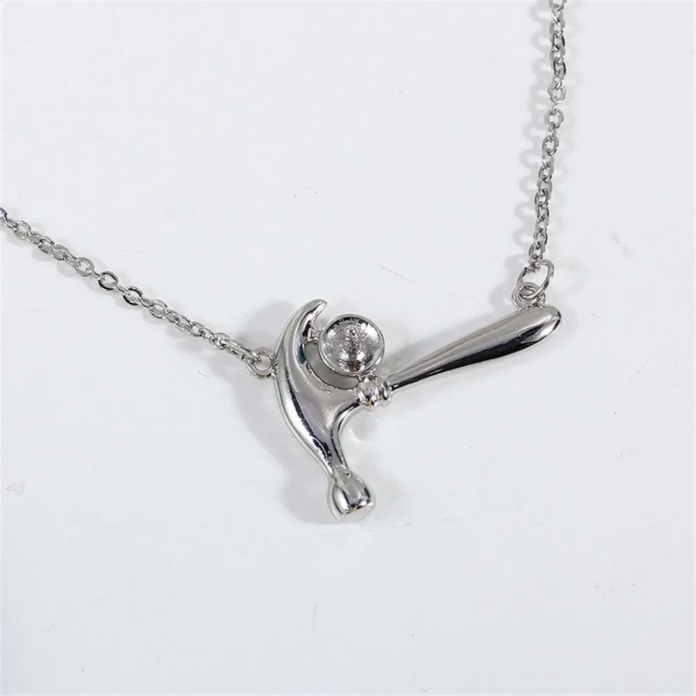 

Набор жемчужных цепочек с позолотой 18 карат, принадлежности для изготовления ювелирных изделий своими руками, пустые основания для подвесок для аксессуаров ручной работы, без жемчуга