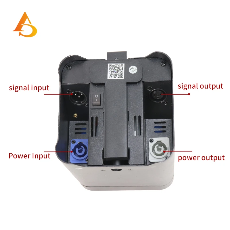 6x18w Battery Light RGBWAUV Wireless Par Light Remote Control Wifi Control Stage Light Wedding Ambient Light