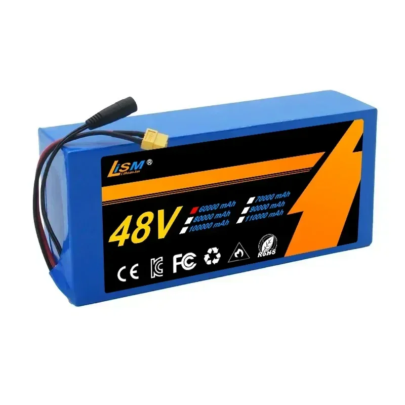 100%New Original 48v 60000mAh 2000W Citycoco Motorized Scooter Batteries Built in 50A BMS 48V 60ah 13s6p Lithium Battery Pack