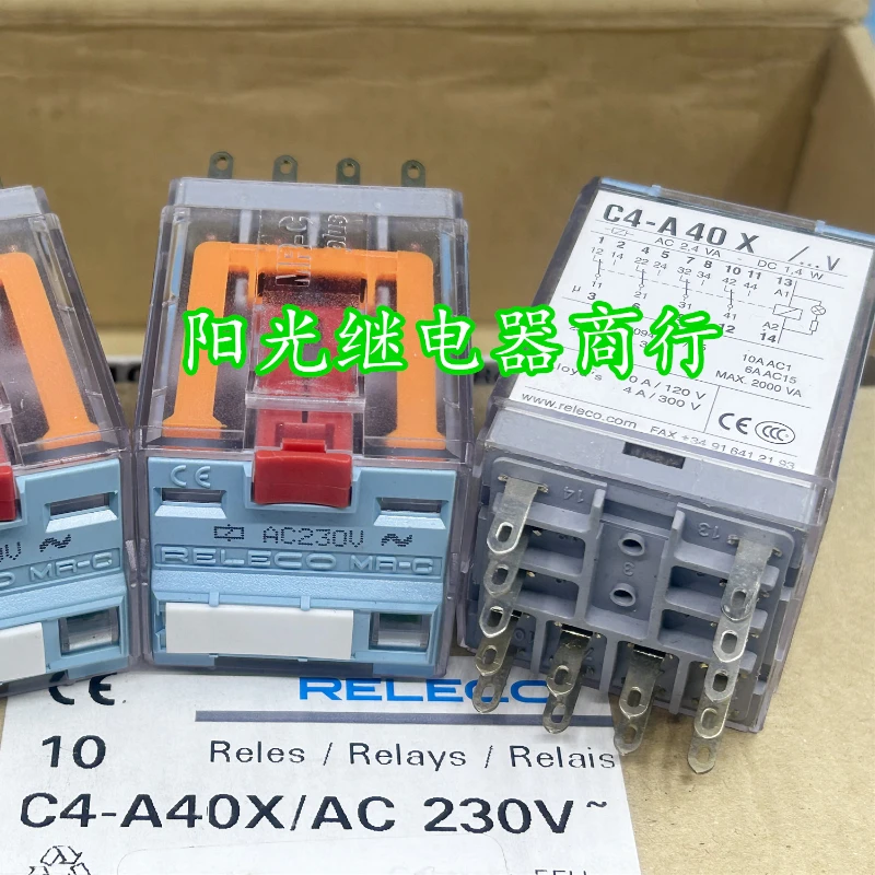 

（Brand New Original）1pcs/lot 100% original genuine relay:C4-A40X/AC230V Intermediate relay 14pins 230VAC