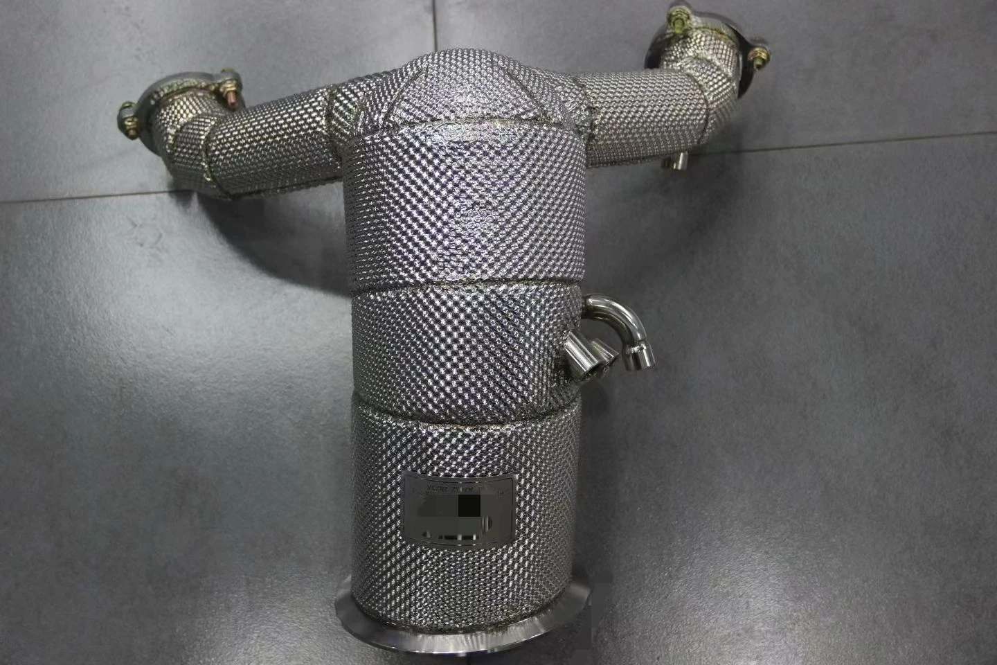 ACE Edelstahl-Auspuff-Renn-Downpipe für Porsche Cayenne 9Y0 3.0T Hochleistungs-Auspuffanlage mit Hitzeschutz-Auspuffrohr – Detail 10