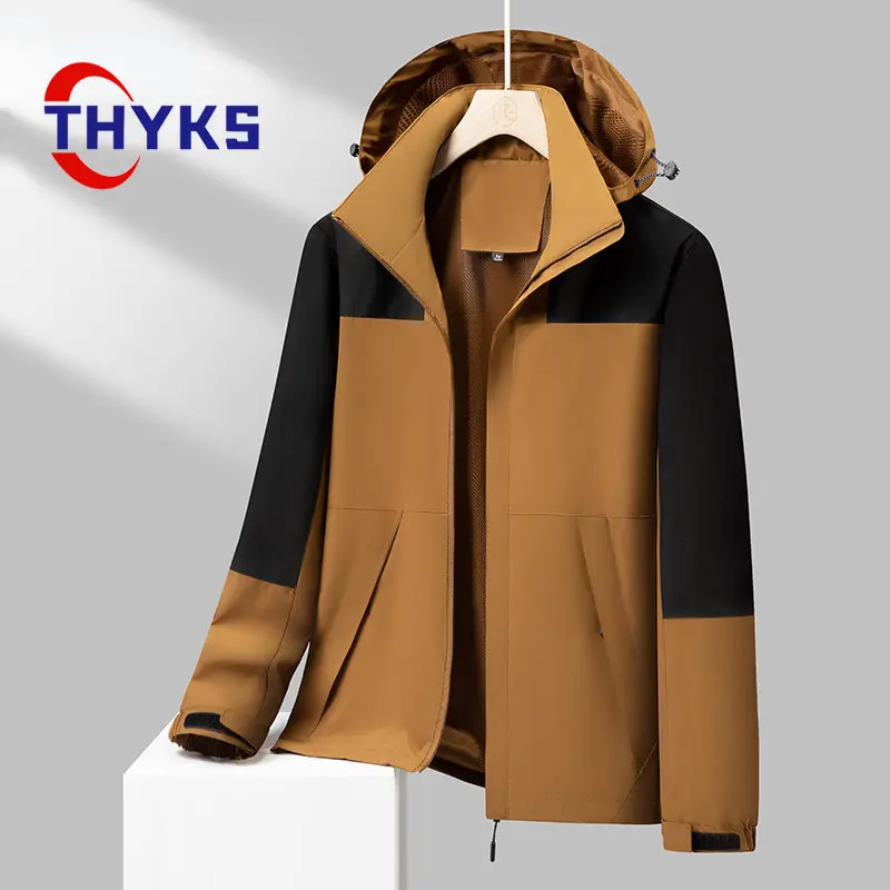 Climbing Windproof Rain Jacket Men Women Outdoor Sports Hiking Camping Cycling Fishing Trekking Hooded Waterproof Couple Coat