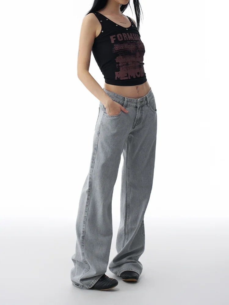 

Женские джинсы Ey Waed American Sle, винтажные облегающие прямые брюки High Street, модная новая модель Cleanfit