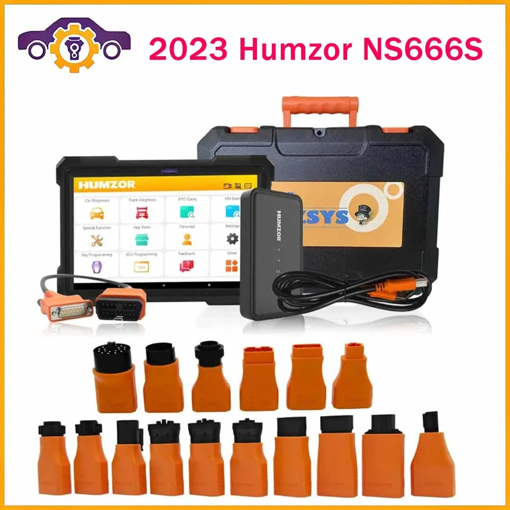 

HUMZOR Car Diagnostic Tools NS666S OBD2 Diagnostic Scanner All Systems ABS Airbag DPF Oil Reset Automotive Diagnoses Tool