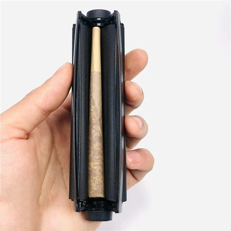 110mm Black Manual Cigarette Rolling Machine Tobacco Herb Roller Cone Portable Hand Making Tool Smoking Accessories