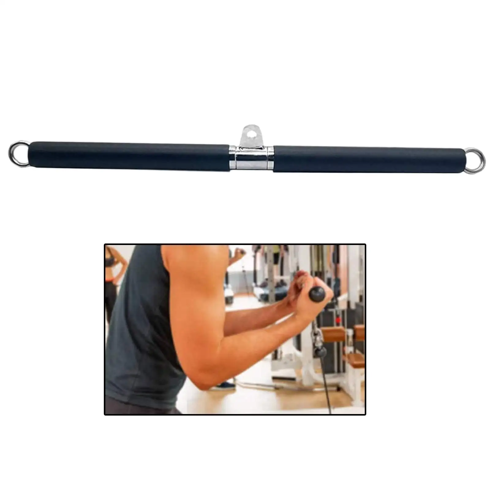 Fitness LAT Pulldown Bar Bar Tricep Press Down Bar for Gym