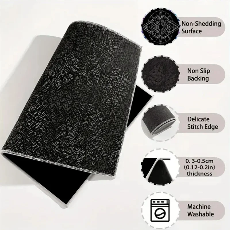 1pc Car Trunk Mat, Measuring 75X100, Featuring A Symmetrical Geometric Pattern, Made From Durable Material, Designed To Fit Most