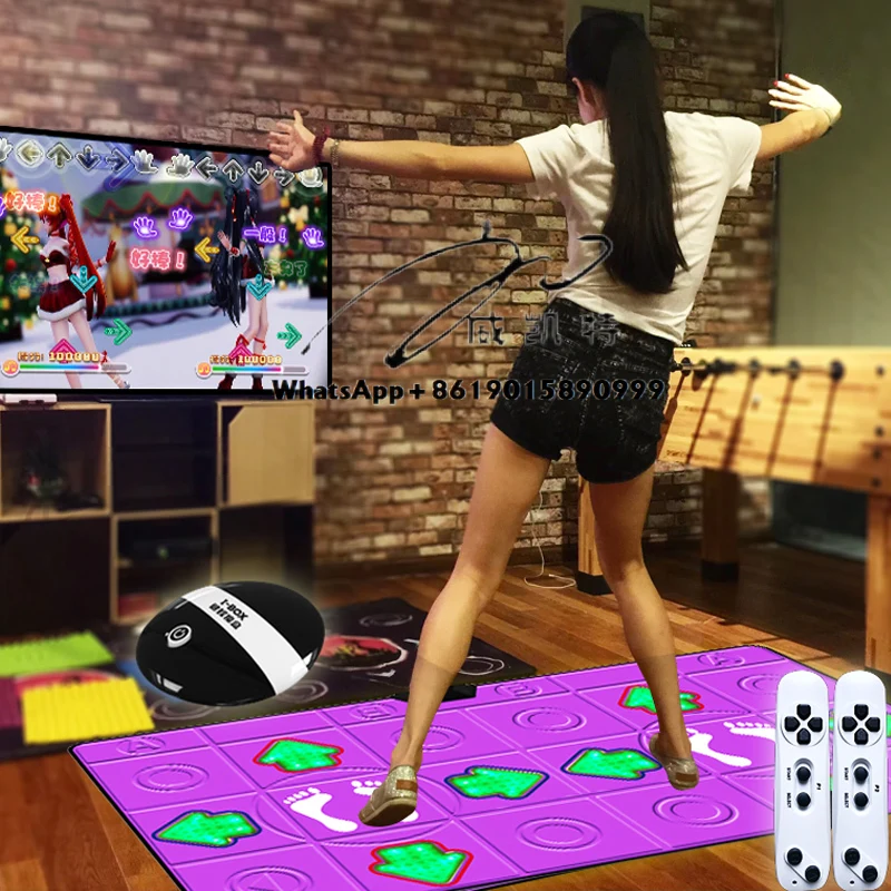 Karpet PVC USB Komputer TV Permainan Tari Tikar Musik Tari Balet Tikar Tari Elektronik Tikar