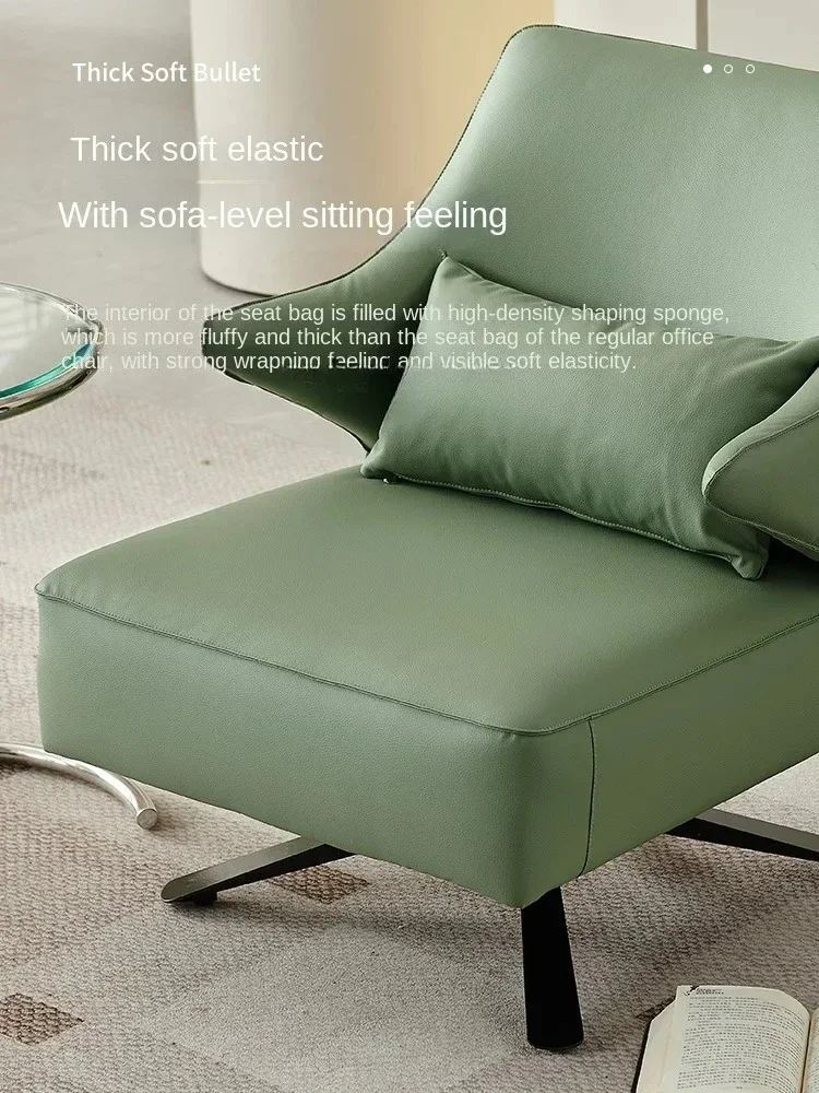 b217 Leather Rotating Couch Simple and Comfortable Internet Celebrity Single Leisure Chair