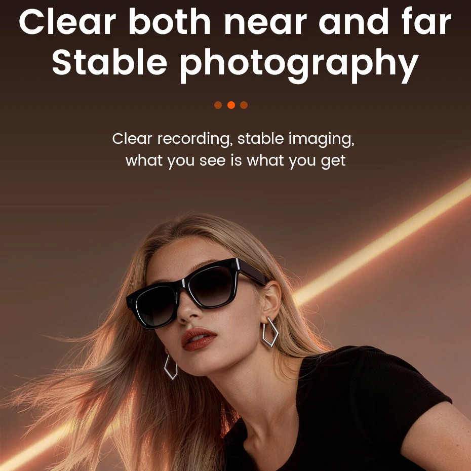 

13MP HD Camera BT Call Smart Eyewear 1080P/30FPS Recording Dialogue Translation Men Women AI Intelligent Shooting Glasses 4GB