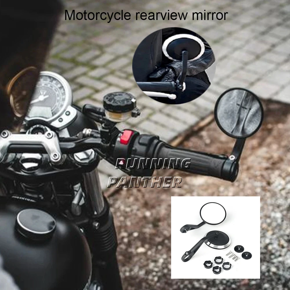 

Motorcycle Handlebar Rearview Handle Bar End Mirror Kit For Rocket 3 Street Triple S 765 765RS 765R Speed Triple 1200RS 1200RR