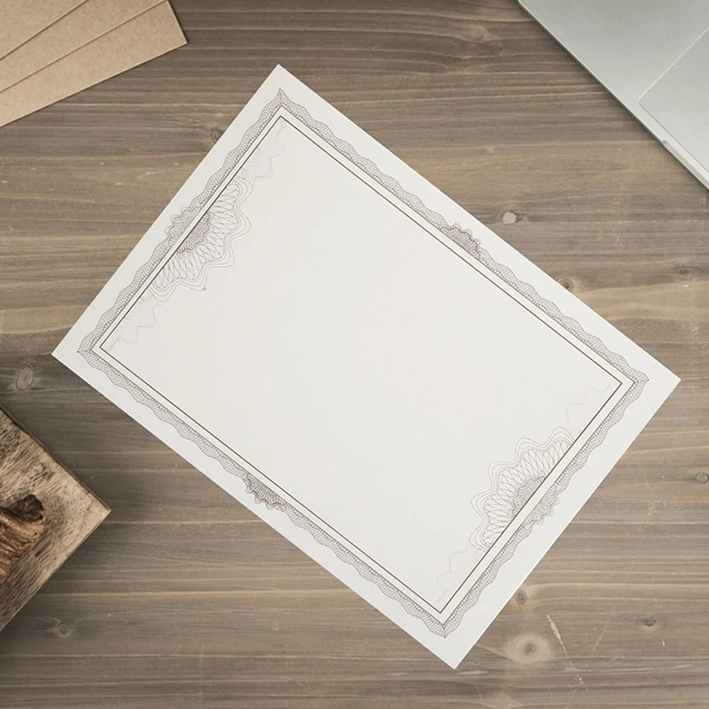 5 قطعة ورق شهادة فارغ قابل للطباعة جائزة الشرف أوراق داخلية لوازم شهادة التخرج المدرسية #5