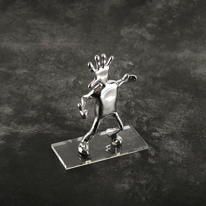Silver  Office & Home Decor Acrylic Resin Cheerleading Ornament Knick-Knack Home Decoration Items