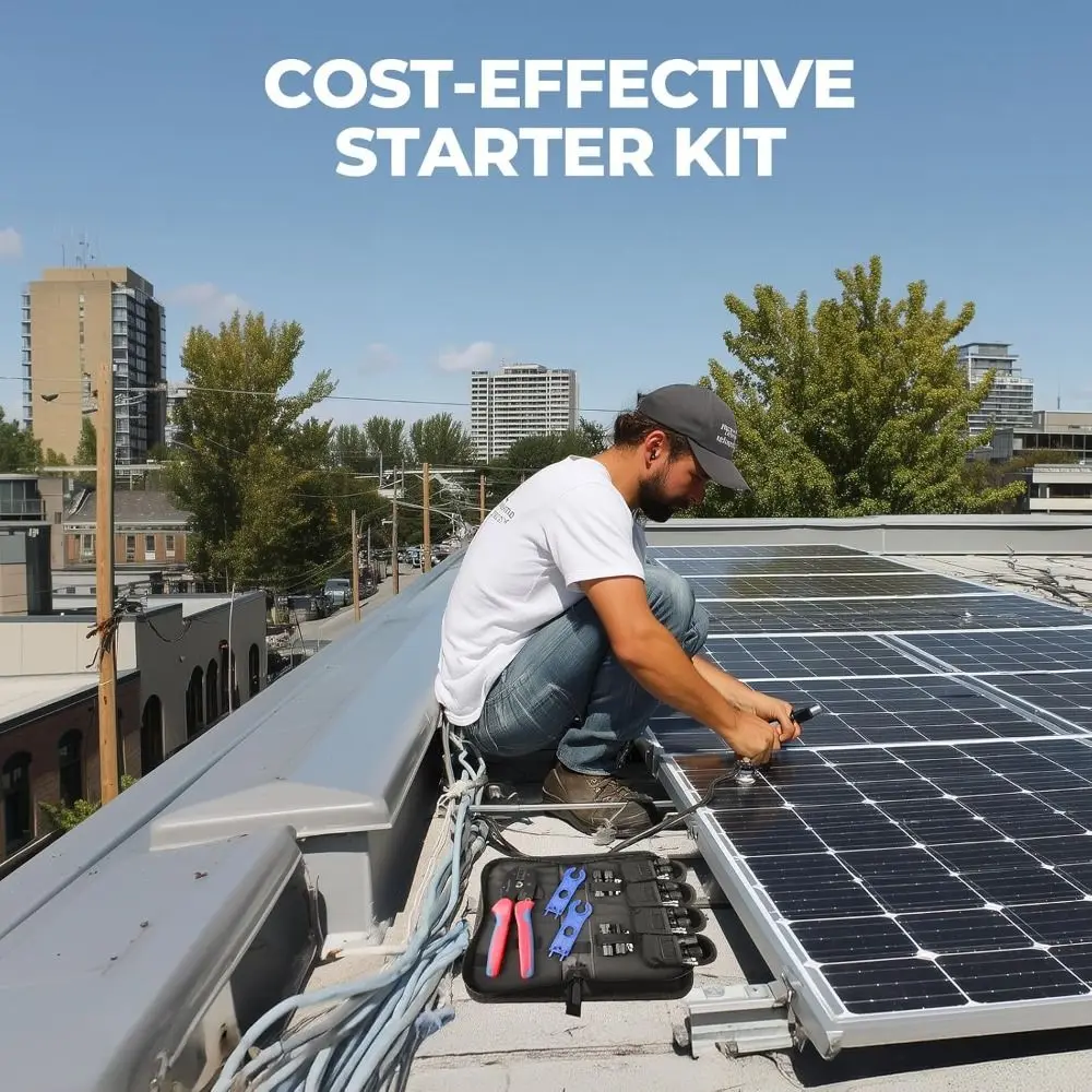 

6 Pairs Connectors Solar Crimper Tool Kit 2546B Crimping Pliers Durable SC4 Solar PV Tool Kit Professional Installation