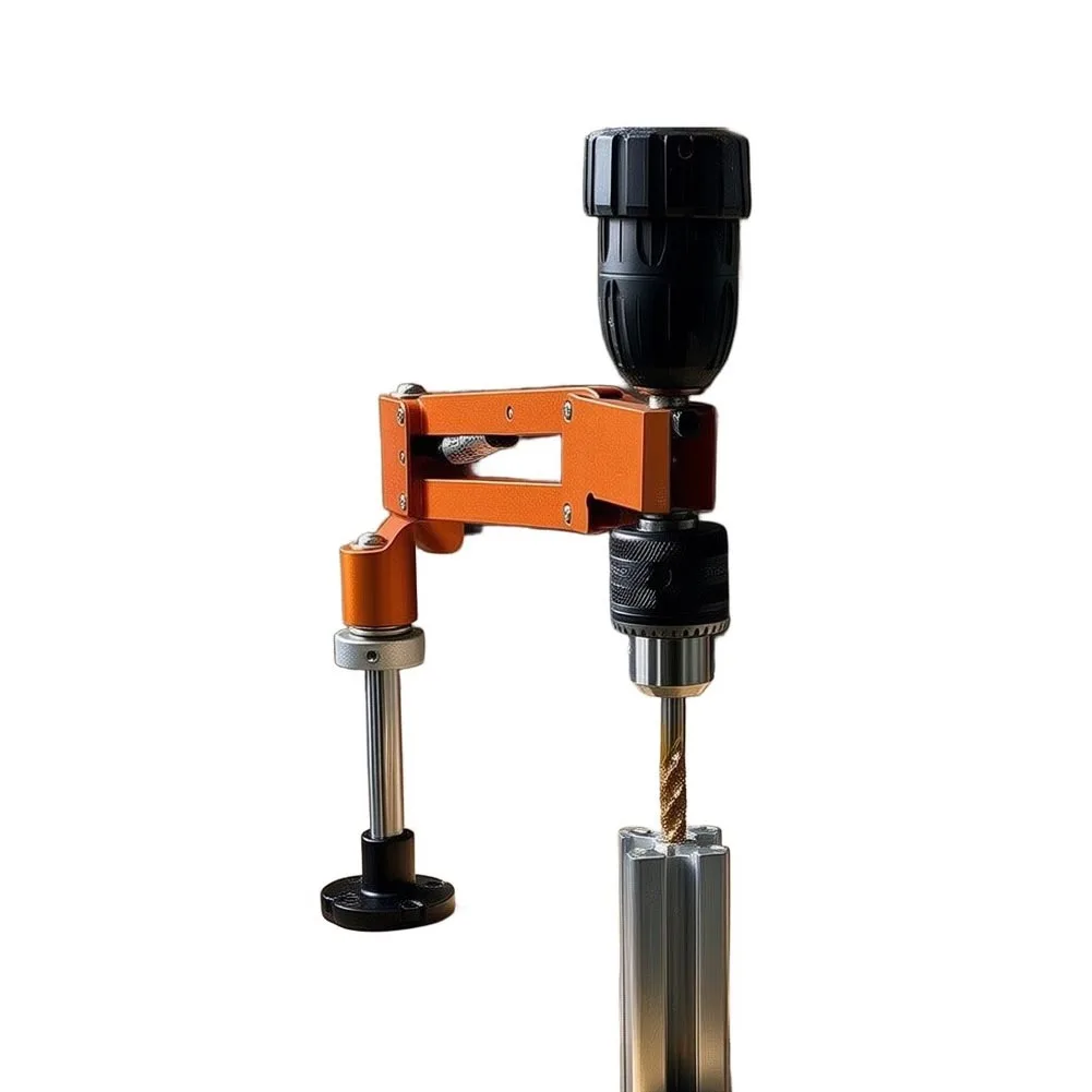 CNC Machined Aluminum Cantilever Bracket for Manual Tapping Tasks Supports Precise Positioning on Flat or Edge Mounted Surfaces