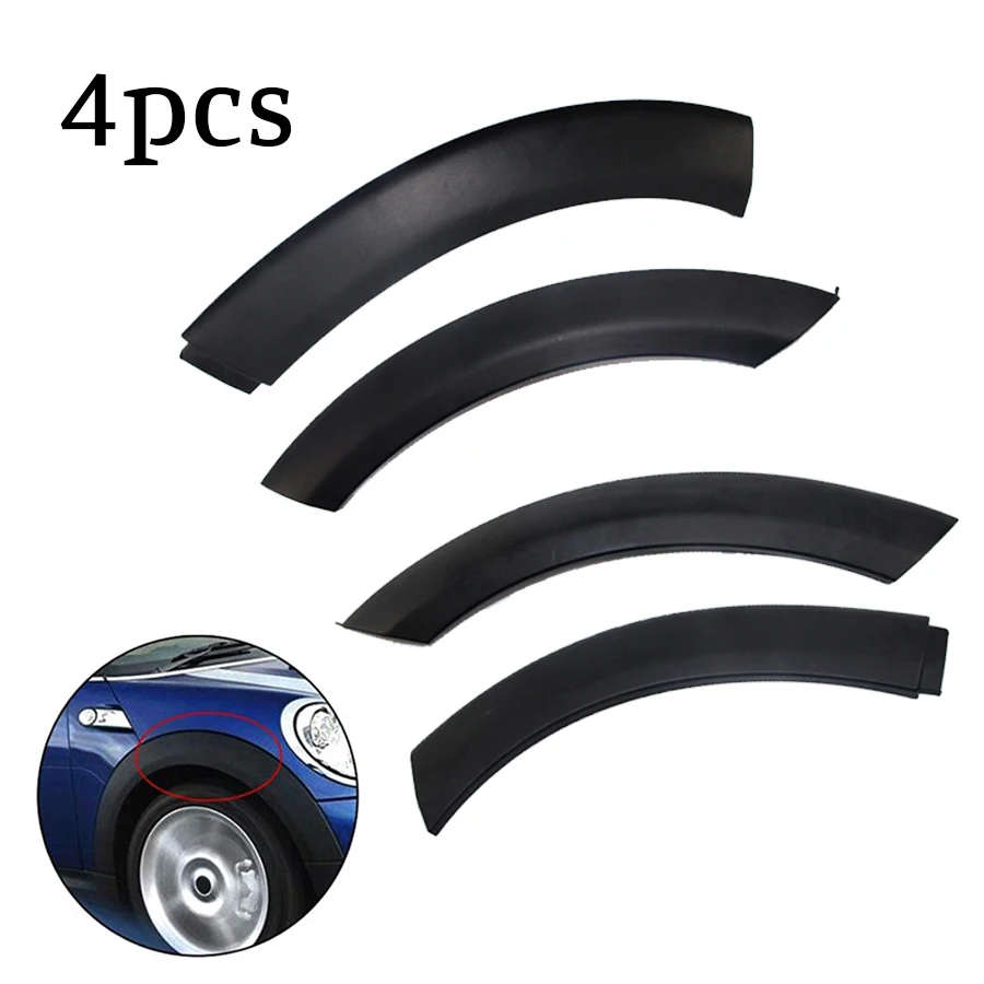 

4pcs Wheel Eyebrow Upper Fender Arch Trim Rubber for Mini Cooper 2002-2008 51131505864 51131505865