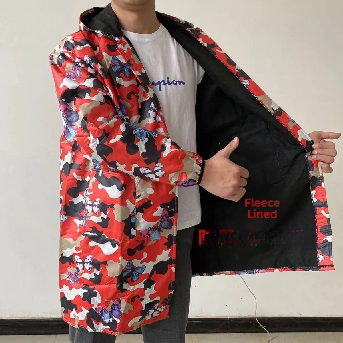 

Утепленный флисовый фартук водонепроницаемый маслостойкий для мужчин и женщин, с длинными рукавами, на молнии, теплый, для зимы, универсальный