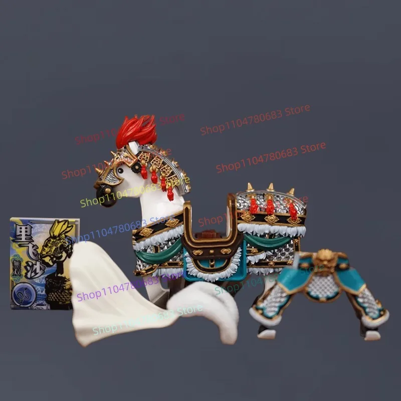 MOC 블록 삼국지 조운 미니 액션 피규어 조립 모델 애니메이션 만화 액세서리 장식용 장난감 선물