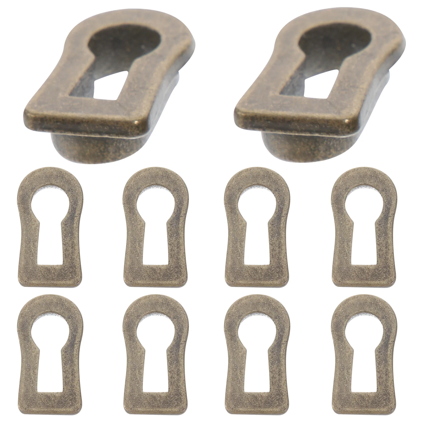 10 Pcs Furniture Lock Decoration Keyhole Cover Dresser Zinc Alloy Covers Decorative