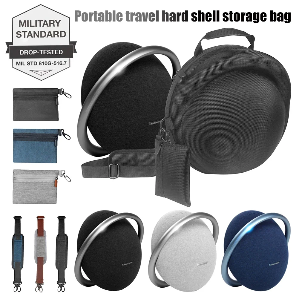 

EVA Carrying Case Waterproof Travel Carry Bag Anti-scratch With Shoulder Strap & Accessory Bag for Harman Kardon Onyx Studio 8/7