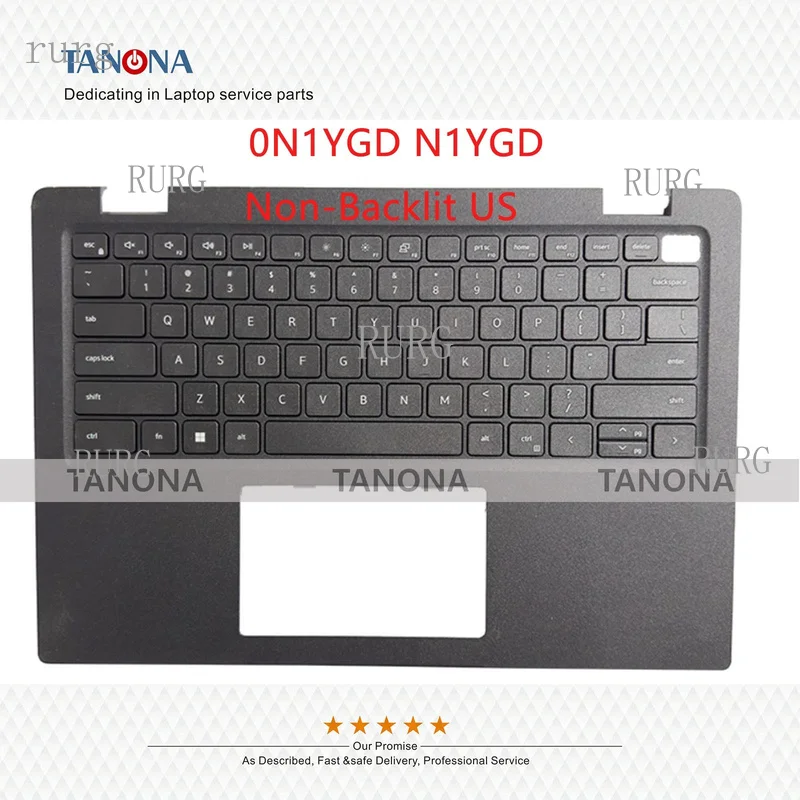 R+ Brand New 0N1YGD N1YGD, compatible with FOR Dell Latitude 3420 E3420, includes the upper case (palmrest) and keyboard
