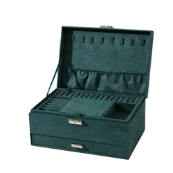 VANSIHO Korean Style Female Jewelry Storage Box Dressing Case Watch Box Sunglasses Storage Box