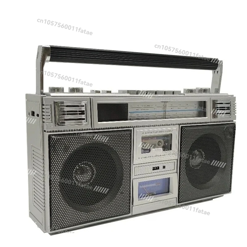 

Mechanical Button Karaoke Player, Radio Receiver Portable Wireless Bluetooth Charging Boombox