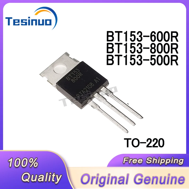 10/PCS nouveau BT153-600R BT153-500R original BT153-800R TO-220 thyristor unidirectionnel en stock