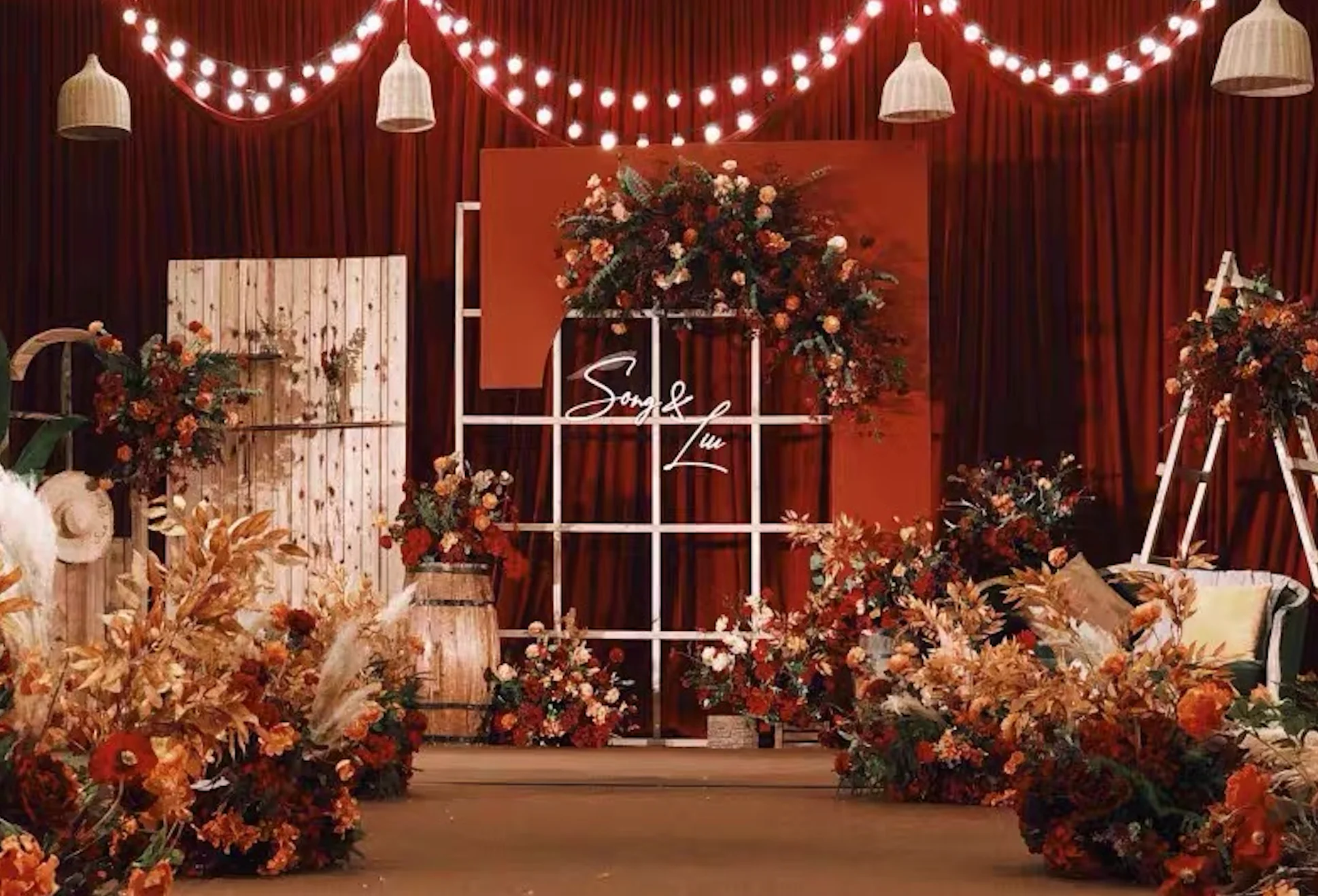 

Luxury Flannel Velvet Panel Backdrop Curtain For Stage Background Photo Booth Home Party Church Curtain Christmas Decorations