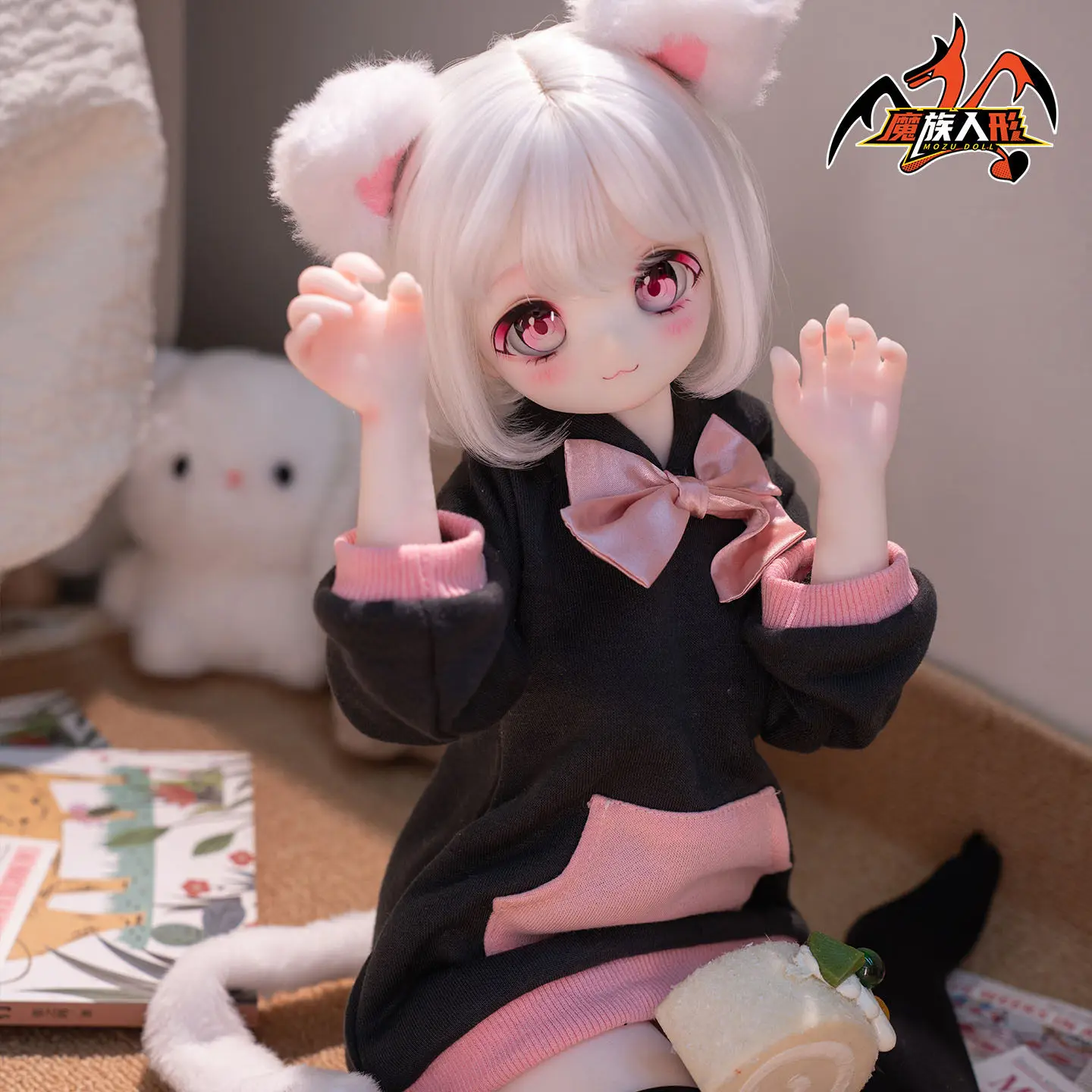 

Кукла-фигурка MOZUDOLL из силикона, масштаб 1/3, 65 см, с тремя точками артикуляции, в полный рост, серия Small Meow