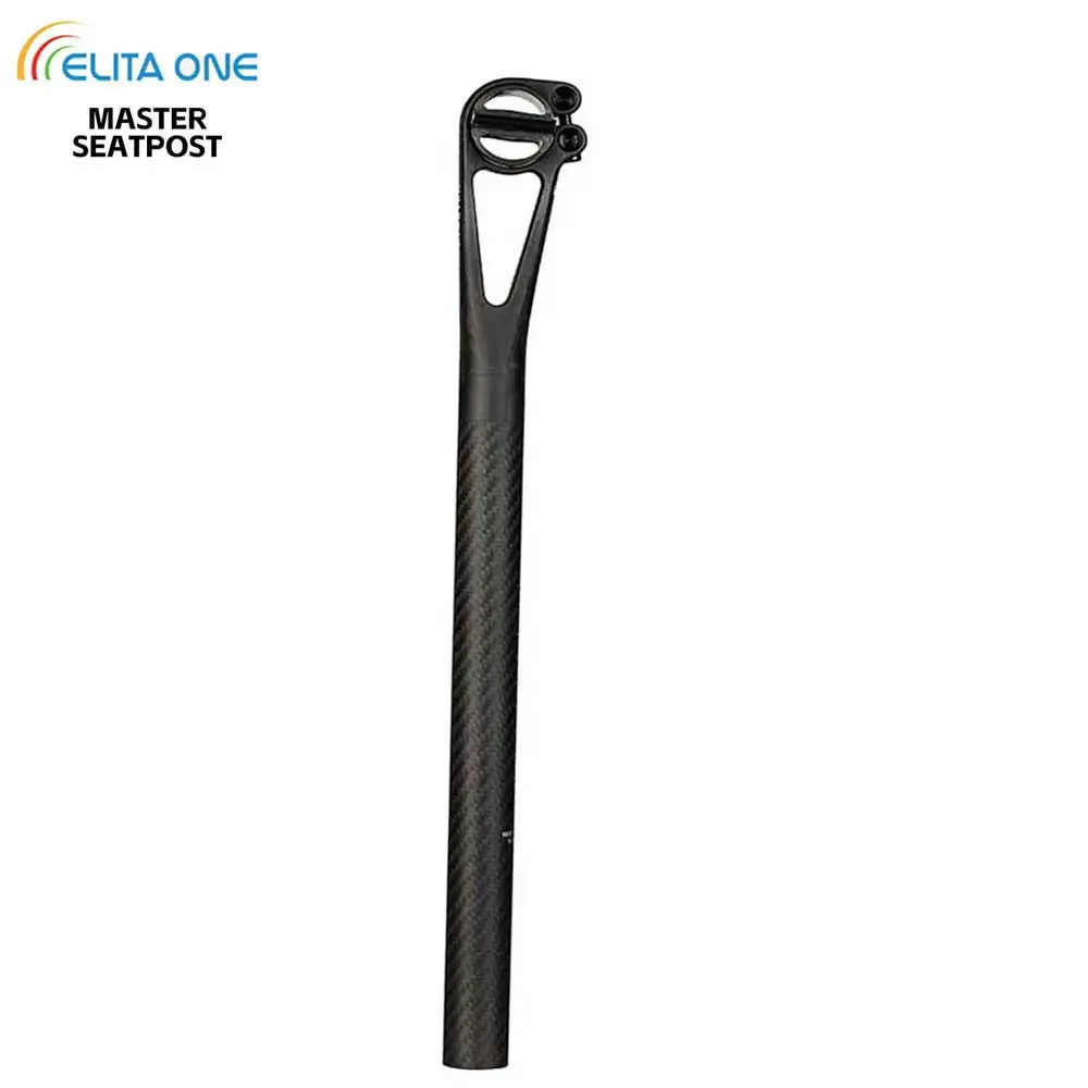 

elitaone Bicycle Seat post Carbon offset 5mm Lightweight 150g 27.2/25.4/30.9/31.6mm Road/MTB Bike Seatpost Master Series
