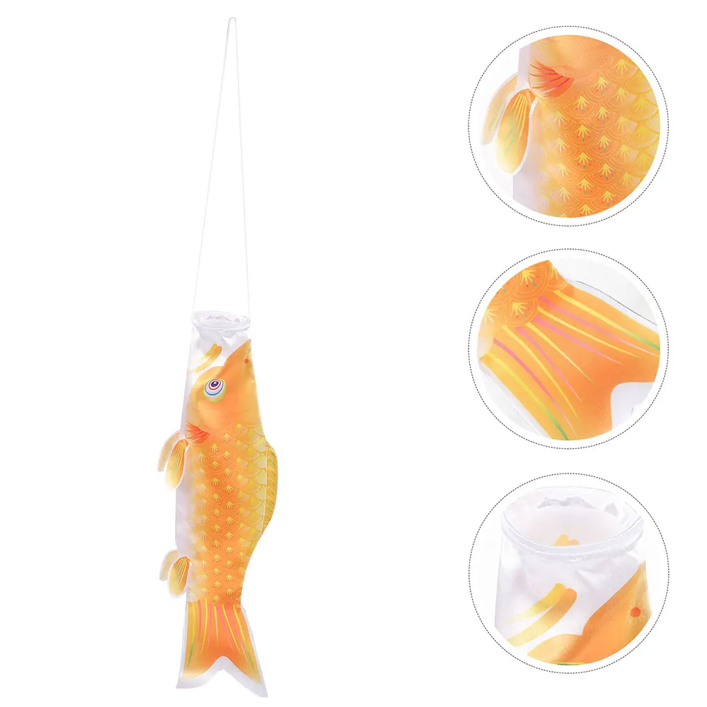

Japanese Carp Colored Windsocks Fish Streamer Hanging Socks Outdoor Garden Japanese Kite Festival Summer Decor