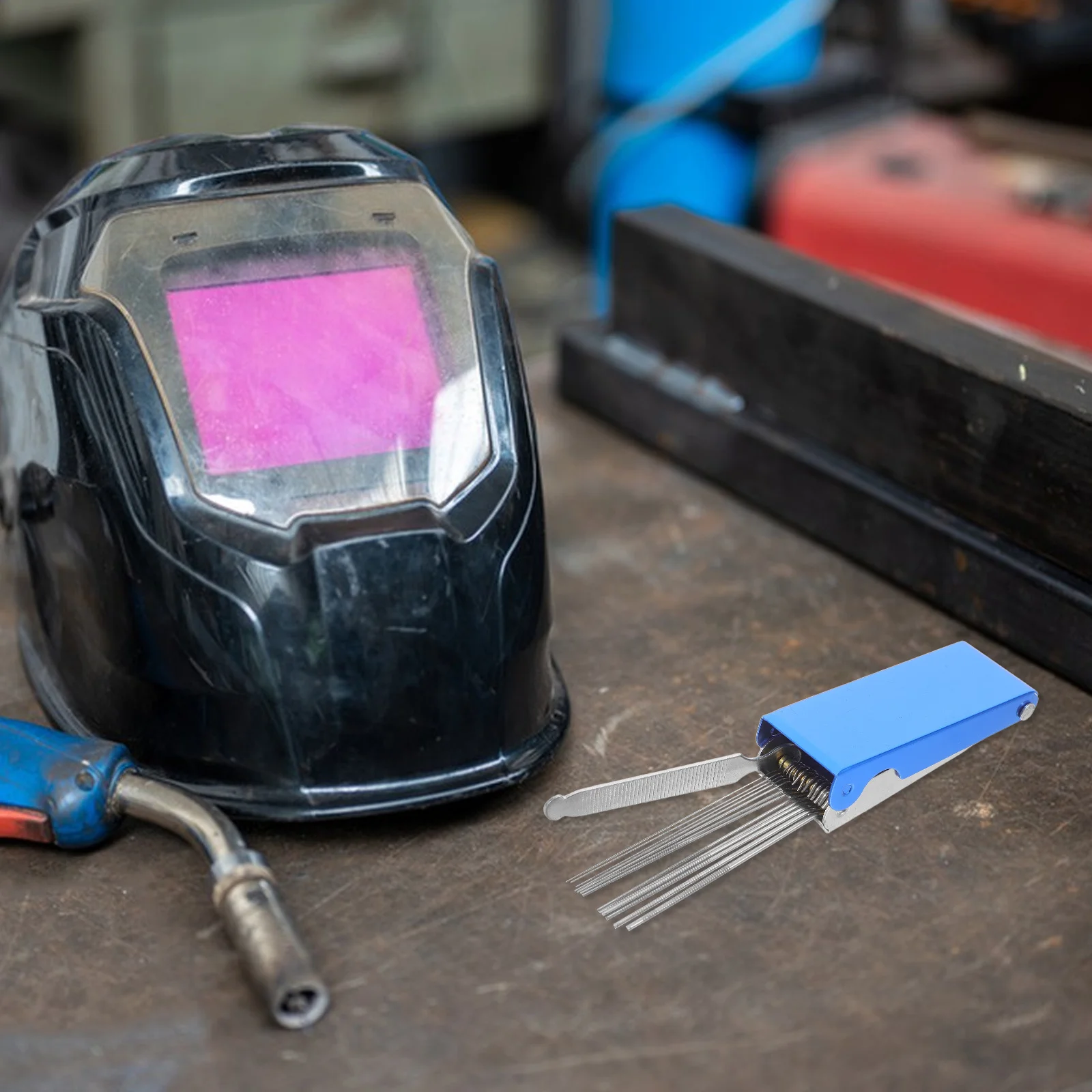 

13pcs Nozzle Cleaner Kit Stainless Steel High Temperature Resistant Needles For Gas Outdoor Repair Portable Aluminum Case Tip