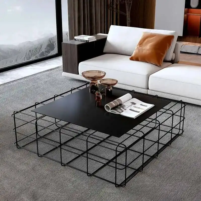 

Aesthetic Coffee Table Metal Simple Decoration Modern Minimalist Coffee Table Decoration Industrial Couchtisch Patio Furniture