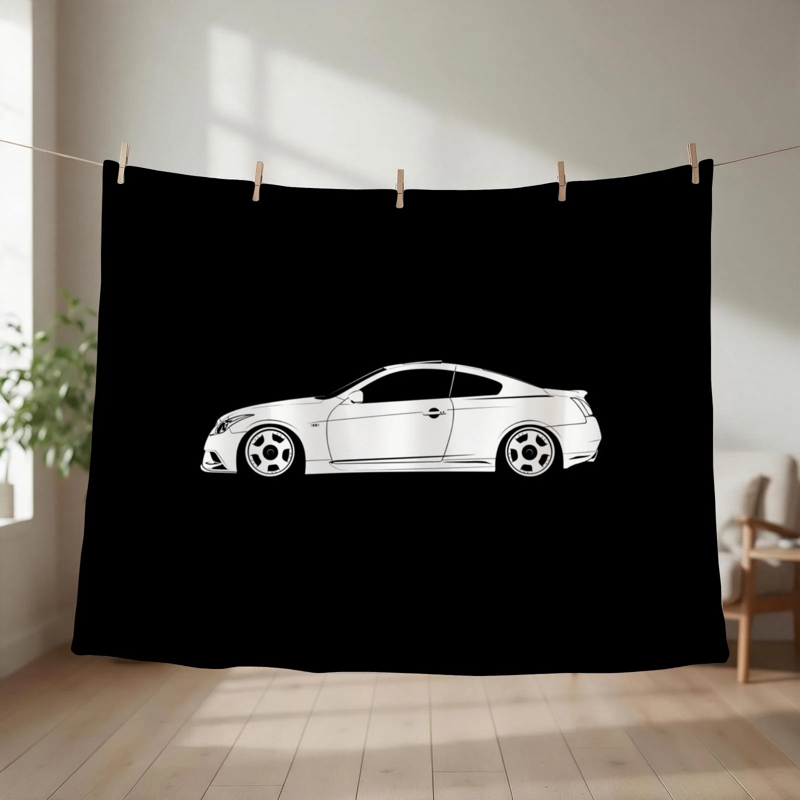 Infiniti G37 Throw Blanket couch cozy soft plush fuzzy picnic outdoor blanket