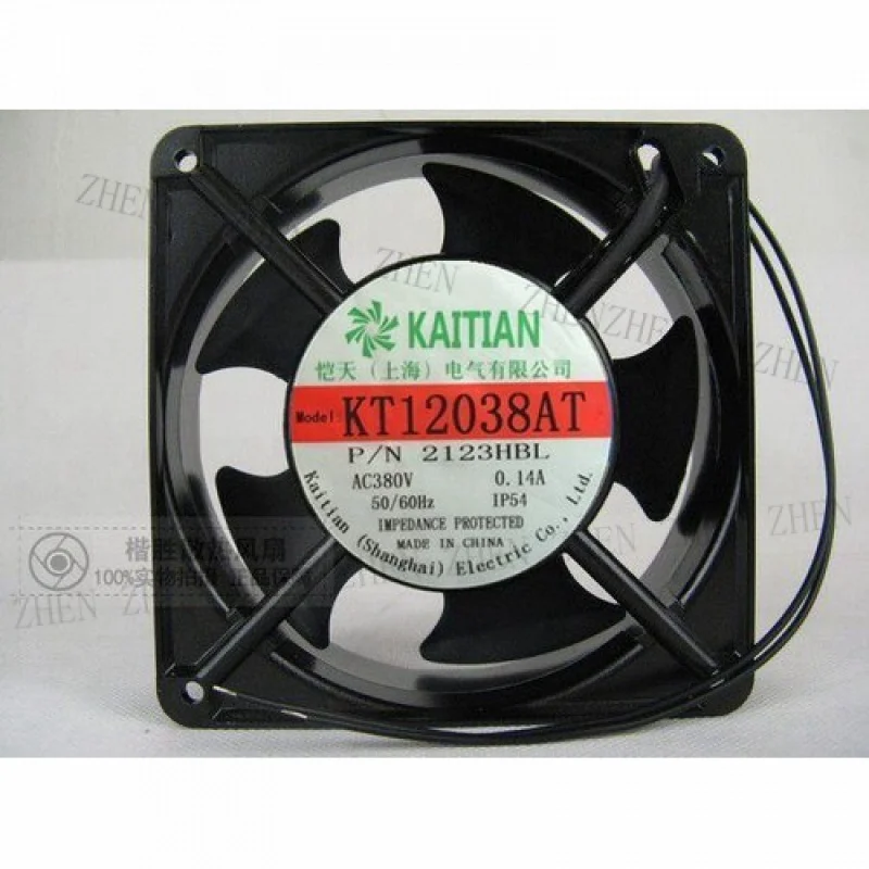

Y 1 шт. Вентилятор для KAI TIAN 2123HBL KT12038AT 380 В 0,14 А 12038 12 см 2 провода
