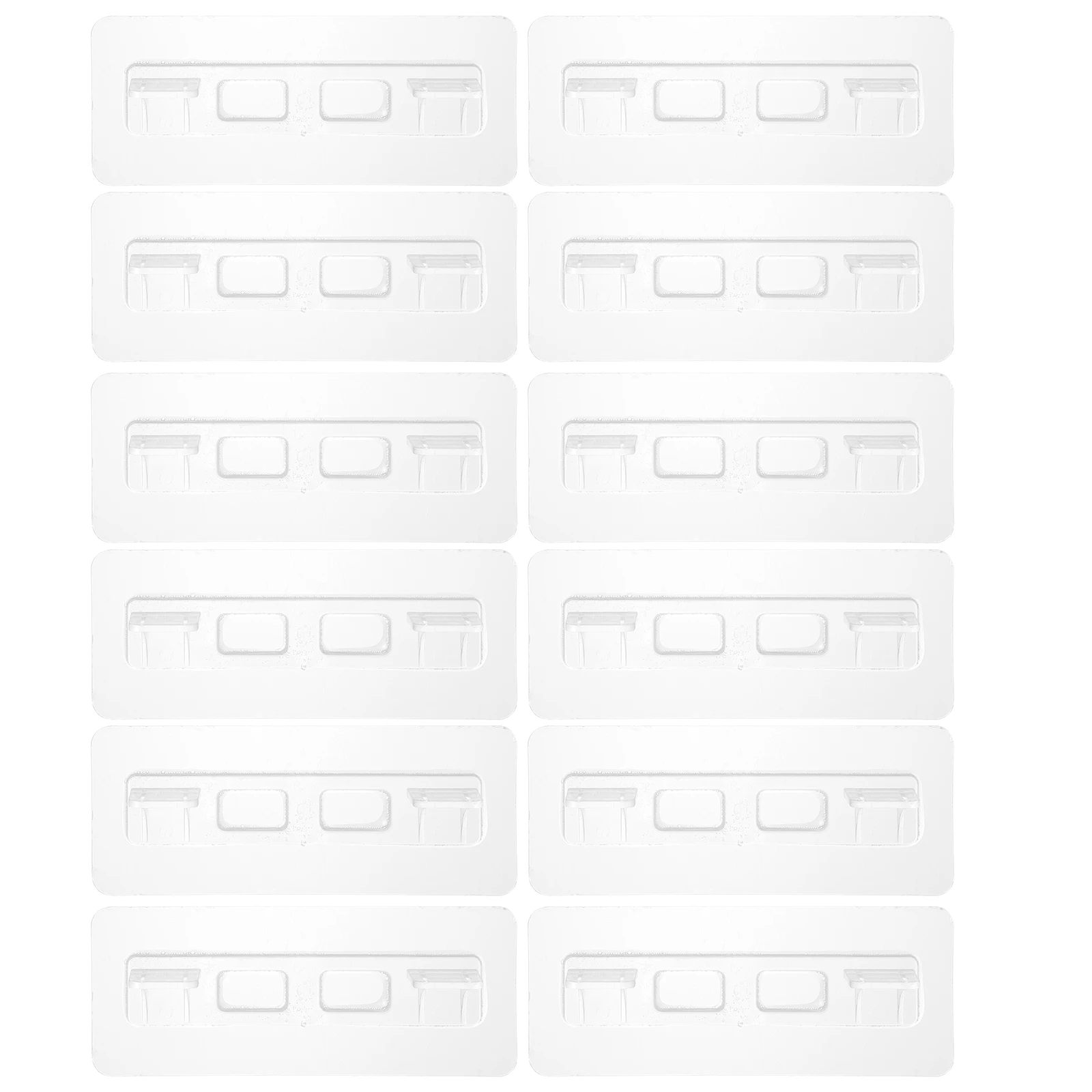 

12 шт. прозрачных акриловых кронштейнов для полок без сверления, самоклеящиеся опоры для шкафов, книжных полок, кладовых