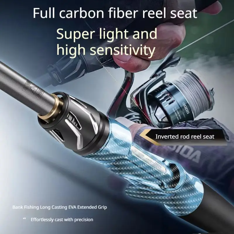 HASIDA Wave Cutter Gen2 Super Long Cast Lure Rod T1100 40T High Modulus Carbon Fiber Spinning Shore Casting For Seabass Pike Cul