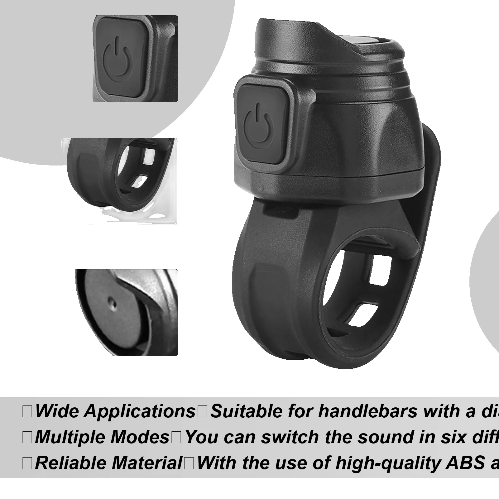 

Bicycle Electric Bell Bike USB Charging Horn Mountain Bike Warning Safety Ring Waterproof Smart Bell Horn Cycling Accessories
