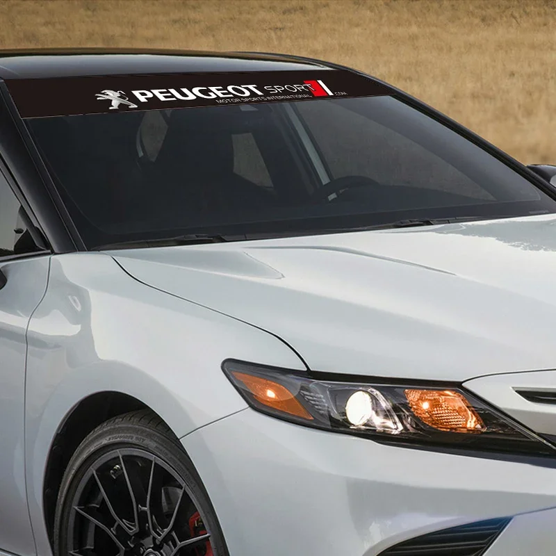 1 قطعة سيارة الجبهة الخلفية الزجاج الأمامي لاصقة تزيين لبيجو 206 307 308 207 3008 208 407 508 2008 5008 301 406 408 607 4008