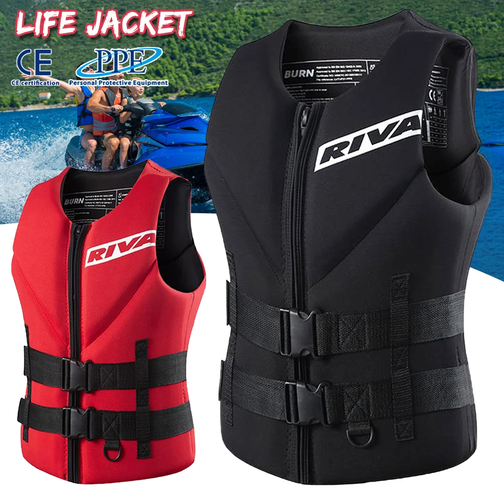 Life Vest Adults Surf life Vest Kayak Wakeboard Motorboats Raft Rescue Boat Water Sports Swimming Drifting Rescue Life Jacket