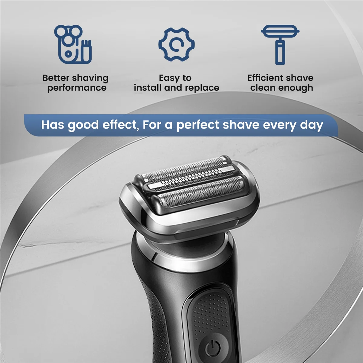 Cabeça de barbeador elétrico de substituição para Braun 32B 3 Series 300S 301S 310S 320S 330S 340S 360S 380S 3000S,A