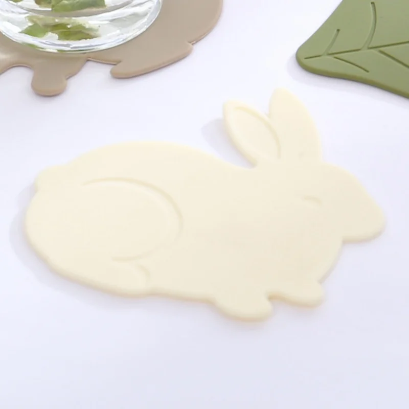 Animal Silicone Coasters Creative Simplicity Clouds Waterproof Non-slip Pad Home Dining Table Heat Insulation Durable Coaster